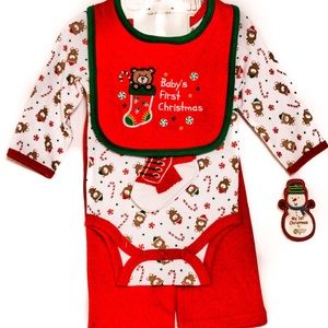 Baby Gear - Baby’s First Christmas 4 piece set-NWT